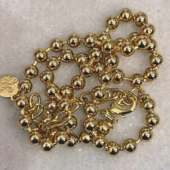 RJ Graziano Gold Ball Bead Necklace - Picture 5 of 9